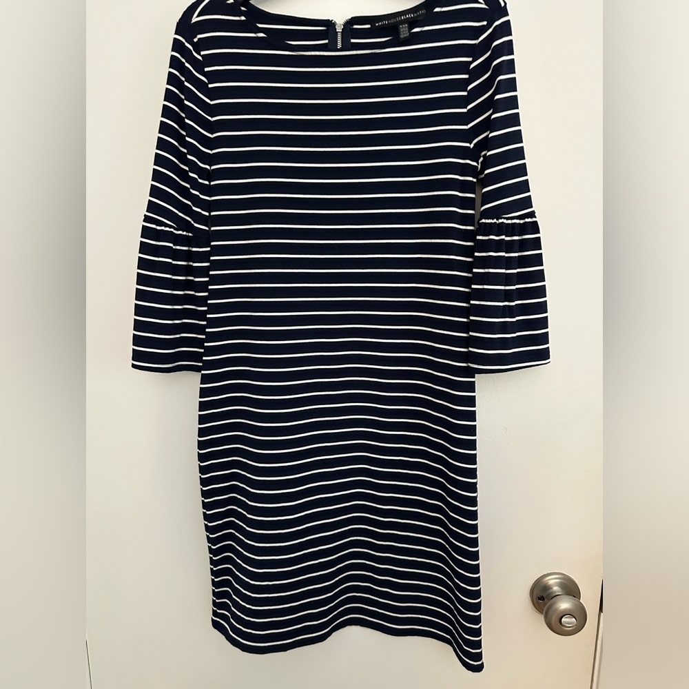 WHBM dress fluted sleeves.